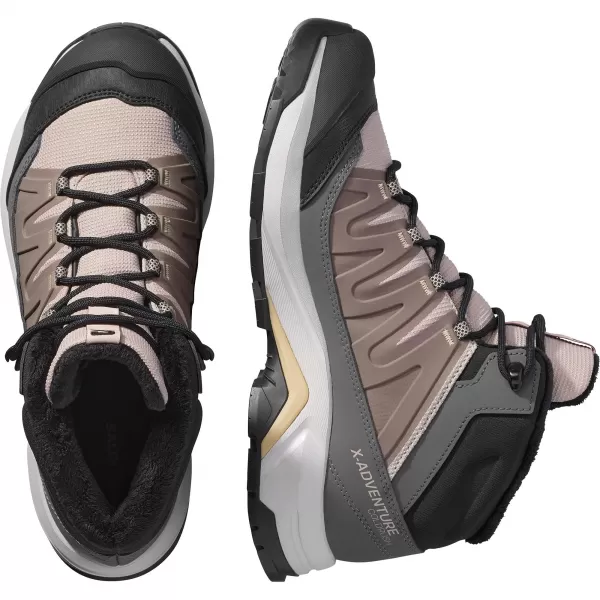  Ženski čevlji SALOMON X-ADVENTURE COLDRUSH WATERPROOF W ETHEREA/ŽELEZNA/MAHAGONI VRTNICA 