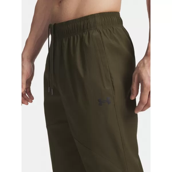  Moške športne hlače UNDER ARMOUR UA UNSTPBLE WOVEN TX TAPER 6003865-308 ZELENA 