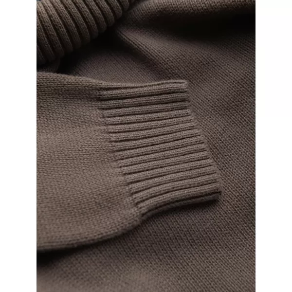  Moški pulover OMBRE OM-SWTN-0163 SIVO-RJAVA 