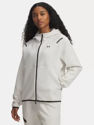 Ženski pulover UNDER ARMOUR UNSTOPPABLE FLEECE FZ 1379842-110 BELA