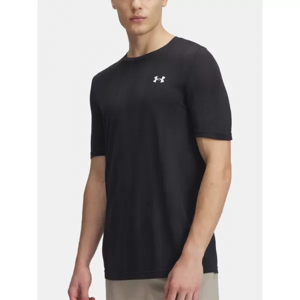  Moška majica s kratkimi rokavi UNDER ARMOUR VANISH SEAMLESS NOVELTY SS 1388129-001 ČRNA 