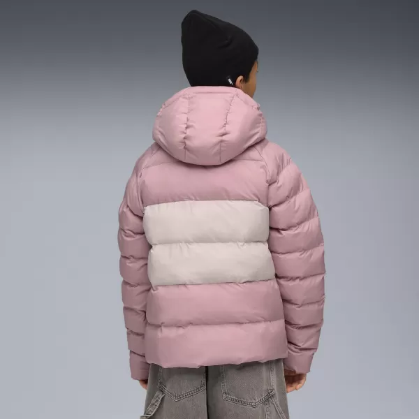  Otroška jakna PUMA SYNTHETIC HOODED PUFFER JACKET 68840465 URAVNOVEŠENA ROZA 