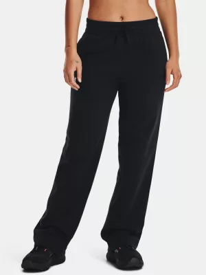 Ženske športne hlače UNDER ARMOUR RIVAL FLC STRAIGHT PANT 1381847-001 ČRNA