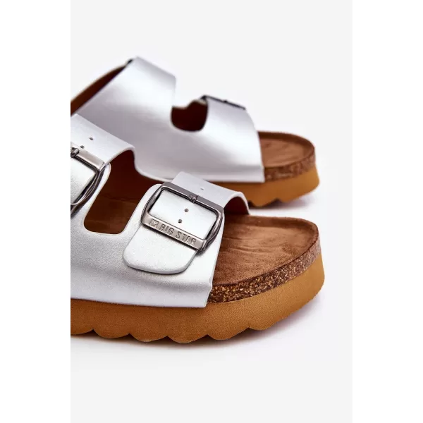 Ženski natikači BIG STAR LL274476 SILVER Big Star Shoes 