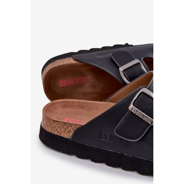  Moški natikači BIG STAR NN174531 BLACK Big Star Shoes 