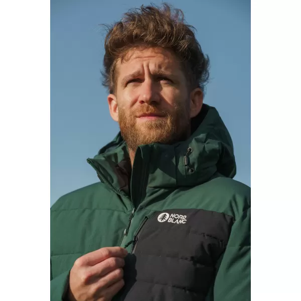  Moška zimska jakna NORDBLANC BRAMBLE NBWJM8258 TEMNO ZELENA 
