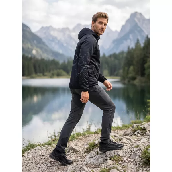  Moška vrhunska softshell jakna ALTISPORT VOJ/ALM129JACK01 ČRNO SIVA 