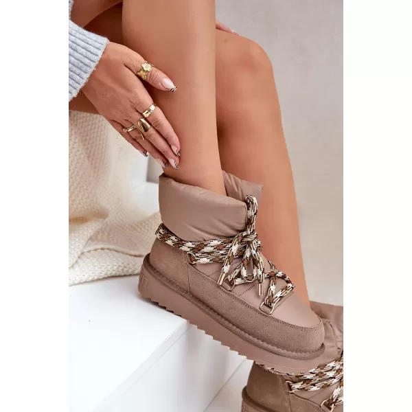  Ženski snežaki D.FRANKLIN DFSH375003 TAUPE 