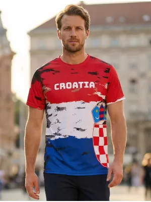 Moška vrhunska majica s kratkimi rokavi ALTISPORT VOJ/ALM036HR/TR01 HRVAŠKA