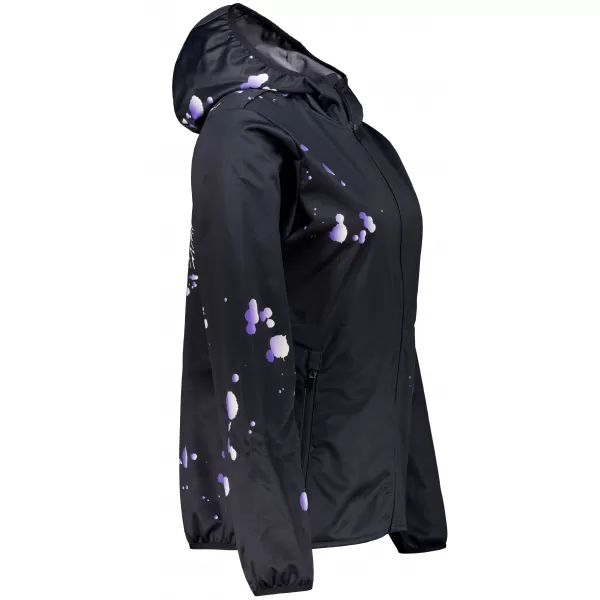  Ženska vrhunska softshell jakna ALTISPORT VOJ/ALW077JACK01 ČRNA/VIJOLIČNA 