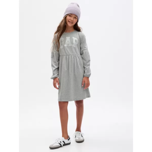  Otroška oblačila GAP LOGO DRESS 793146-01 SVETLO HEATHER SIVA 