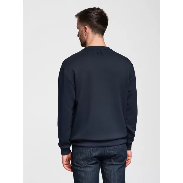  Moški pulover OMBRE OM-SNBC-0199 TEMNO MODRA 
