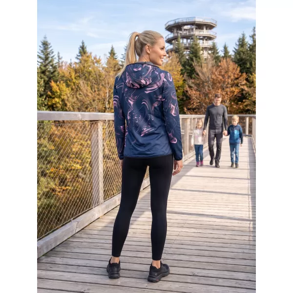  Ženska vrhunska softshell jakna ALTISPORT VOJ/ALW064JACK01 MODRO ROZA 
