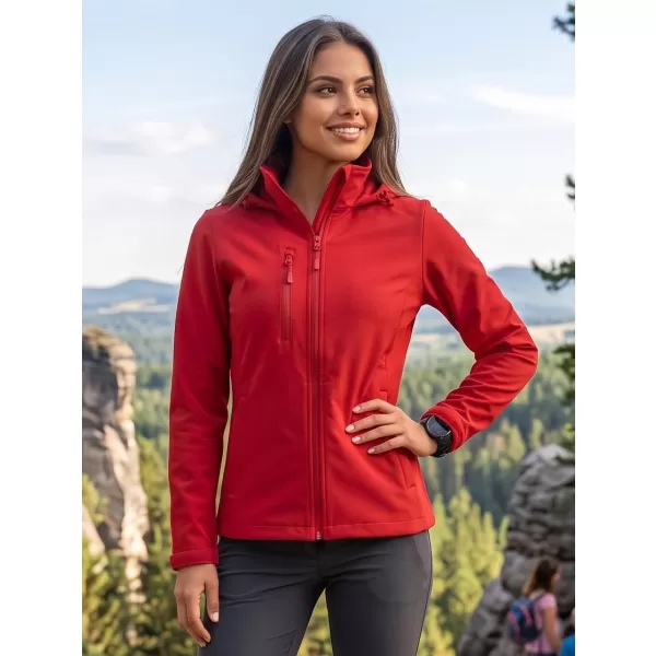 Ženska softshell jakna ALTISPORT NoPrint NP/ALW945 RDEČA 