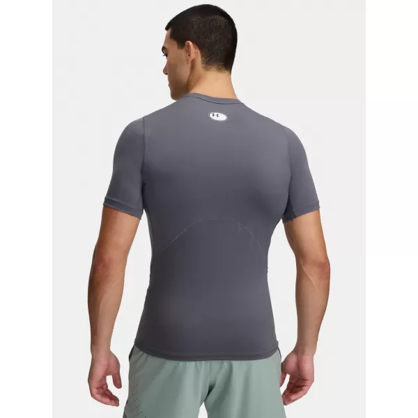  Moška majica s kratkimi rokavi UNDER ARMOUR HG ARMOUR COMP SS 1361518-025 SIVA 