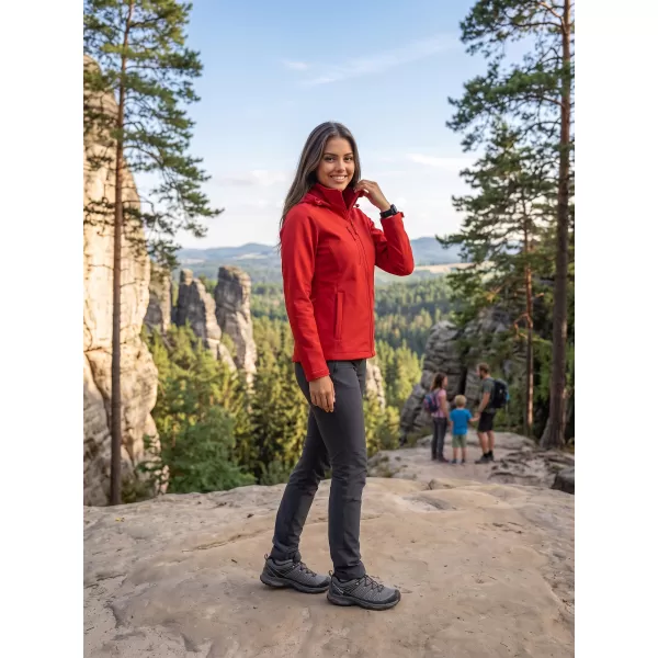  Ženska softshell jakna ALTISPORT NoPrint NP/ALW945 RDEČA 
