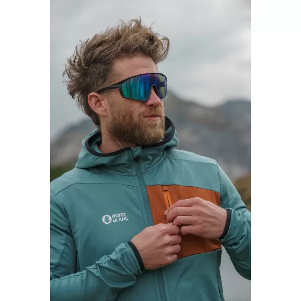  Moški powerfleece pulover NORDBLANC BRACKEN NBWFM8286 TEMNO ZELENA 