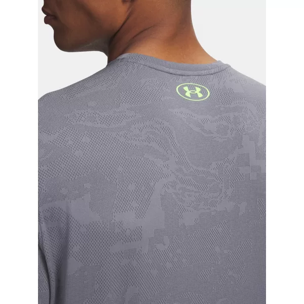  Moška majica s kratkimi rokavi UNDER ARMOUR UA TECH VENT JACQUARD SS 1377052-025 SIVA 
