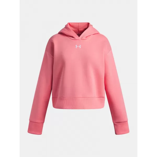  Pulover za deklico UNDER ARMOUR UA RIVAL FLEECE HOODIE 1379517-600 ROZA 