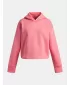 Pulover za deklico UNDER ARMOUR UA RIVAL FLEECE HOODIE 1379517-600 ROZA