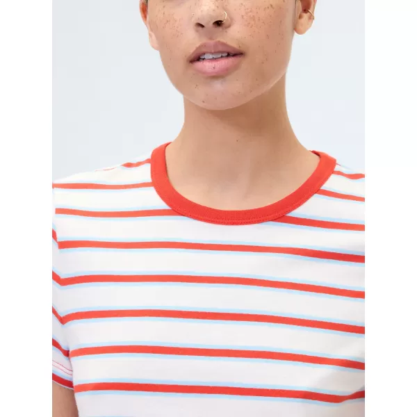  Ženska majica s kratkimi rokavi GAP CLASSIC LOGO TEE 781803-00 AMERICANA 