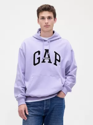 Moški pulover GAP LOGO PULLOVER HOODIE 781237-02 ORHIDEJA