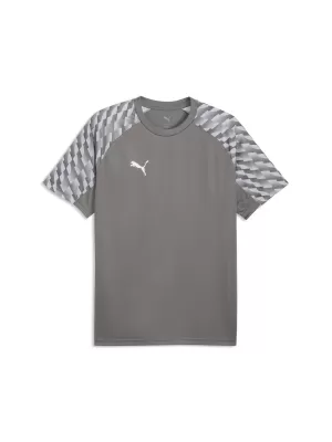 Moška majica s kratkimi rokavi PUMA TEAMLIGA26 JERSEY 659721_13 FLAT MEDIUM GRAY/ RAVNO SREDNJE SIVA/PUMA BELA