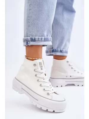 Ženske superge BIG STAR LL274156 WHITE Big Star Shoes