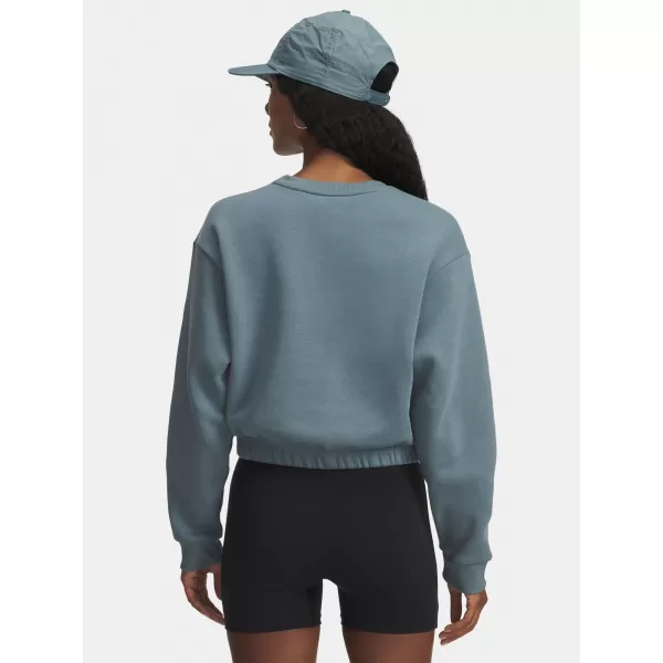  Ženski pulover UNDER ARMOUR UA RIVAL FLEECE PIPED CREW 6007035-587 MODRA 