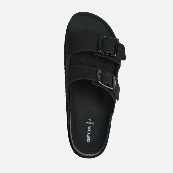  Ženski copati GEOX SANDYBETT HIGH G012956 ČRNA 