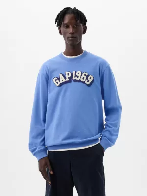 Moški pulover GAP LOGO CREWNECK SWEATSHIRT 829103-07 CABANA MODRA