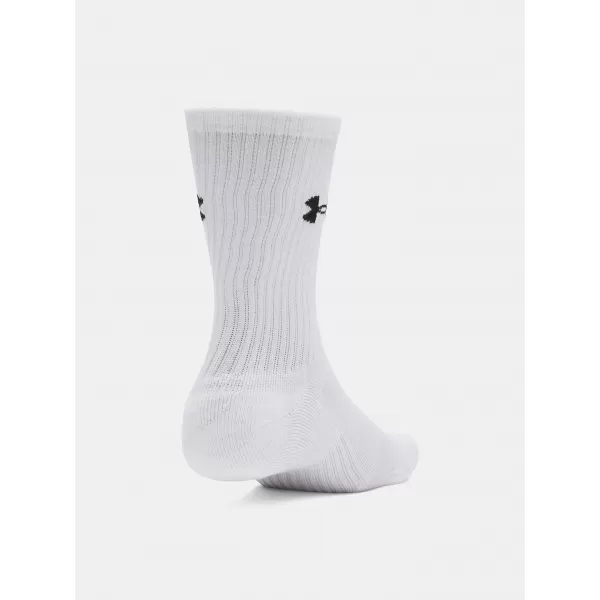  Nogavice UNDER ARMOUR PERFORMANCE COTTON 3P CRW 6009685-100 BELA 