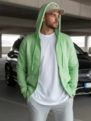 Moški pulover DSTREET BX5230 SVETLO ZELENA
