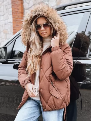 Ženska jakna DSTREET TY5231 RJAVA