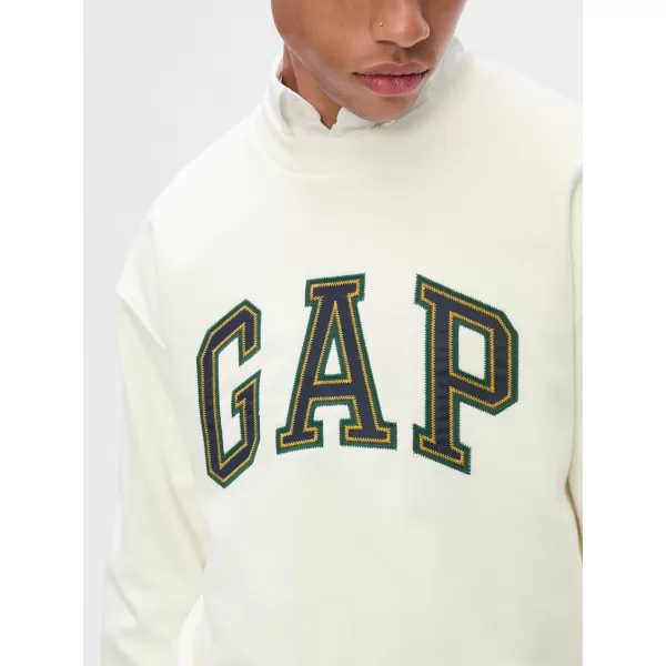  Moški pulover GAP LOGO CREW SWEATSHIRT 616625-01 NOVO UMAZANO BELO 