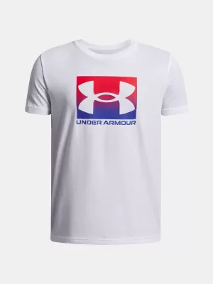 Fantovska majica s kratkimi rokavi UNDER ARMOUR UA B BOXED SPORTS UPDATE SS 1388672-100 BELA