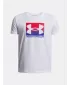 Fantovska majica s kratkimi rokavi UNDER ARMOUR UA B BOXED SPORTS UPDATE SS 1388672-100 BELA