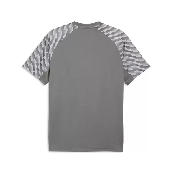  Moška majica s kratkimi rokavi PUMA TEAMLIGA26 JERSEY 659721_13 FLAT MEDIUM GRAY/ RAVNO SREDNJE SIVA/PUMA BELA 