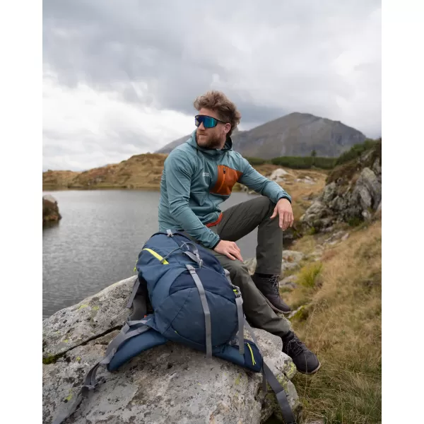  Moški powerfleece pulover NORDBLANC BRACKEN NBWFM8286 TEMNO ZELENA 