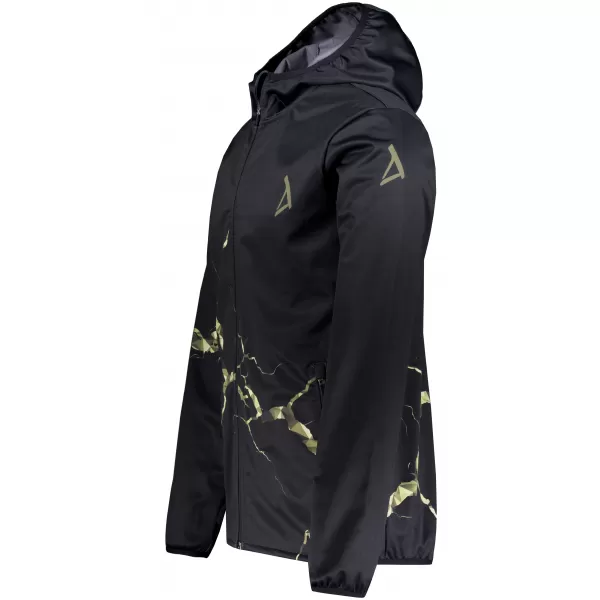  Moška vrhunska softshell jakna ALTISPORT VOJ/ALM129JACK01 ČRNA/VOJAŠKA 