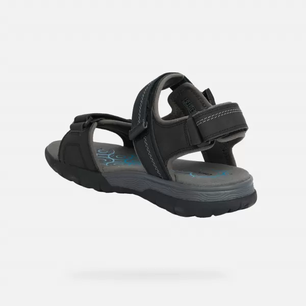  Moški sandali GEOX SPHERICA EC5 G014392 ČRNA 