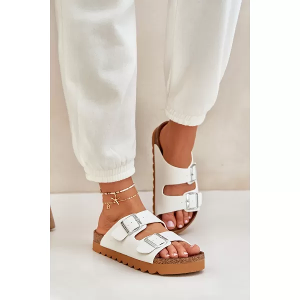  Ženski natikači BIG STAR LL274480 WHITE Big Star Shoes 