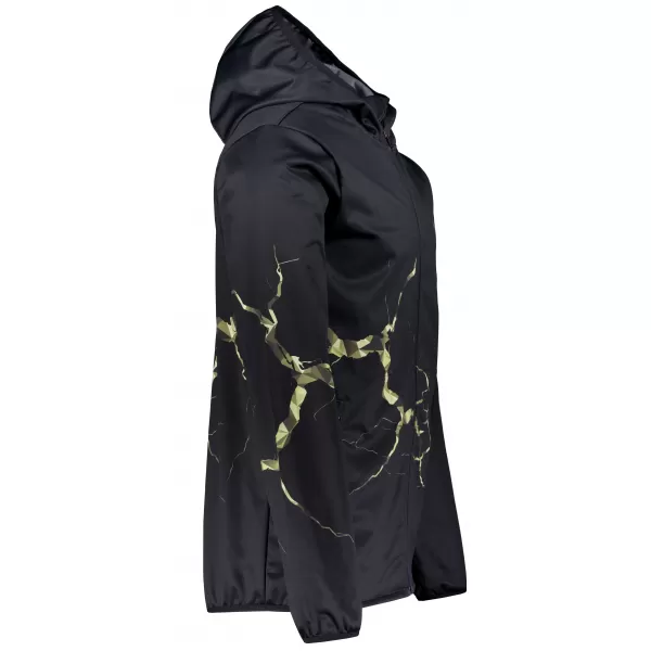  Moška vrhunska softshell jakna ALTISPORT VOJ/ALM129JACK01 ČRNA/VOJAŠKA 