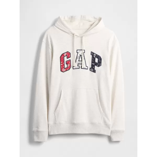  Moški pulover GAP LOGO PULLOVER HOODIE 767818-00 BLEDO SIVO RESJE 