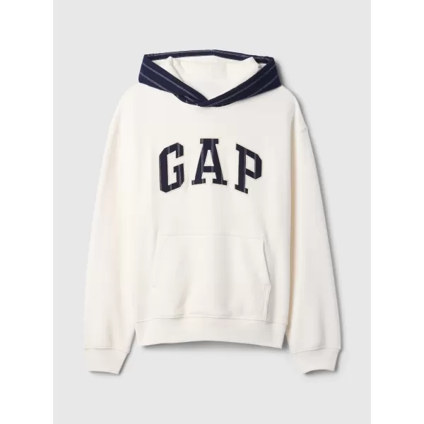  Moški pulover GAP LOGO HOODIE PULLOVER 645967-02 NOVO UMAZANO BELO 