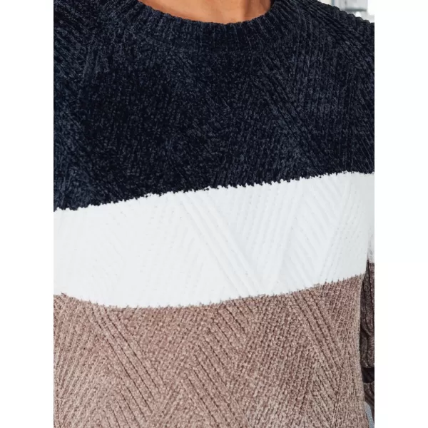 Moški pulover DSTREET WX2321 BEŽ/TEMNO MODRA 