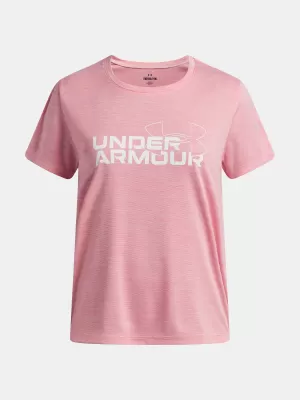 Dekliška majica s kratkimi rokavi UNDER ARMOUR TECH TWIST WDMK LOGO SS 6007134-600 ROZA
