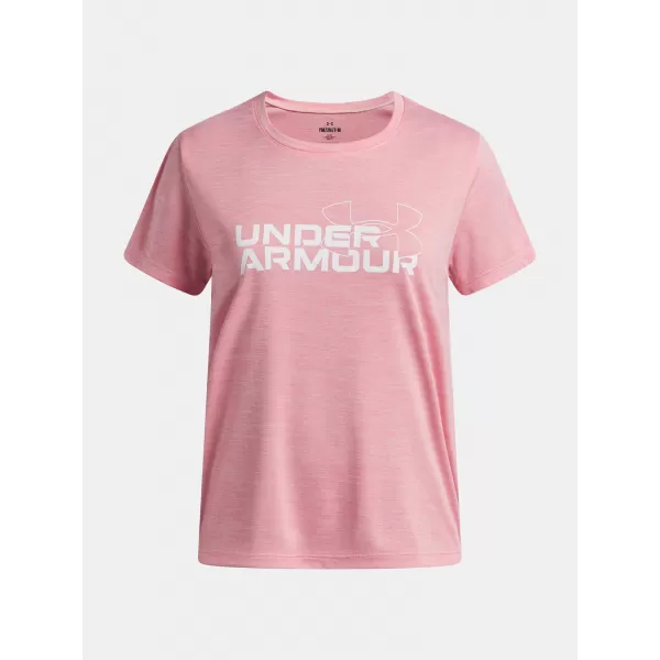  Dekliška majica s kratkimi rokavi UNDER ARMOUR TECH TWIST WDMK LOGO SS 6007134-600 ROZA 
