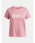Dekliška majica s kratkimi rokavi UNDER ARMOUR TECH TWIST WDMK LOGO SS 6007134-600 ROZA