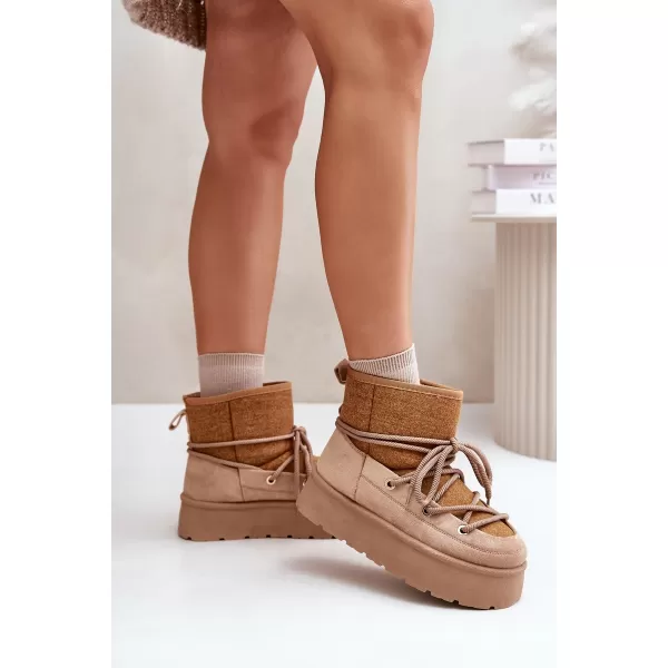  Ženski snežaki BOTO MAVORA 34284 KAKI 